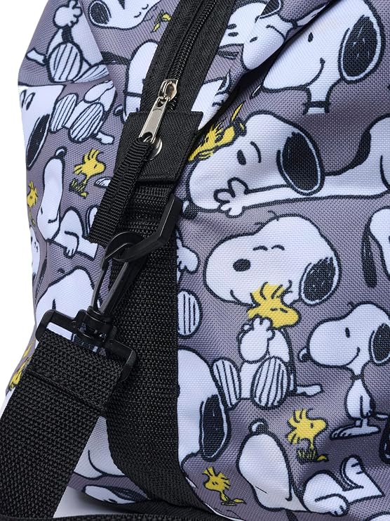 Peanuts Tote Duffel Bag Snoopy Woodstock All Over Print Weekender Travel