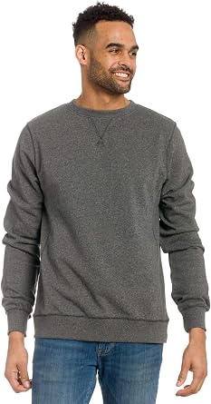 Ably Apparel Alonzo Mens Grindle Crew Neck Sweatshirt | Repels Liquids, Stains, and Odors