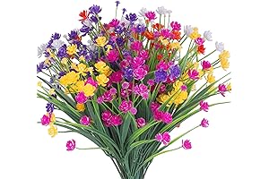 10 Bundles Lifelike Artificial Outdoor Fake Flowers