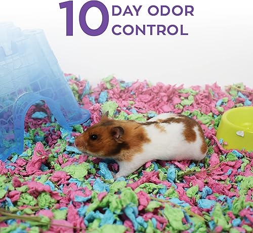 Miniatura 48 de Carefresh - Cama para mascotas pequeñas de papel natural color blanco, 99% libre de polvo con control de olores, 10 L, blanco