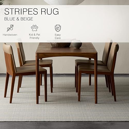 Miniatura 9 de Jaipur Living Cape Cod - Alfombra de área de 7 pies 10 pulgadas x 9 pies 10 pulgadas, azul náutico, con altura de pelo de 16 pulgadas, para