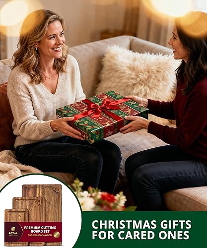 Miniatura 65 de Tabla de cortar de bambú orgánico con ranura de jugos - tabla de cocina para carne (bloque de carnicero) queso y verduras Bambú carbonizado (marrón)