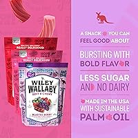 Vista 3 de Wiley Wallaby Regaliz de 10 Onzas Rojo Clásico, Sandía y Bayas Explosivas Estilo Australiano Gourmet Suave y Masticable Paquete Variado de Dulces