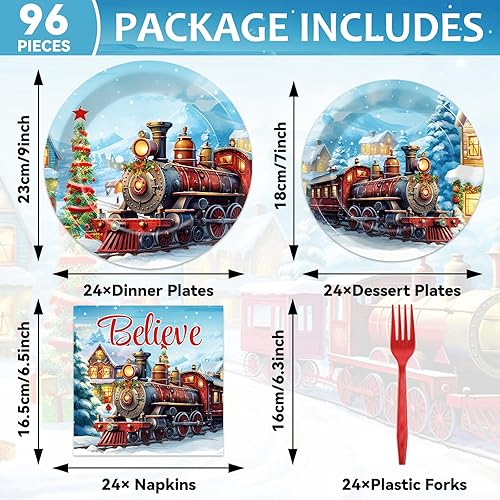 Vista 246 de gisgfim 96 Pcs Thanksgiving Fall Plates and Napkins Party Supplies Autumn Leaves Tableware Set Thanksgiving Pumpkin Maple Party Decorations Favors