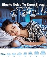 Vista 6 de Tapones para los oídos para dormir con cancelación de ruido, tapones para los oídos de 35 dB para reducción de ruido, tapones reutilizables