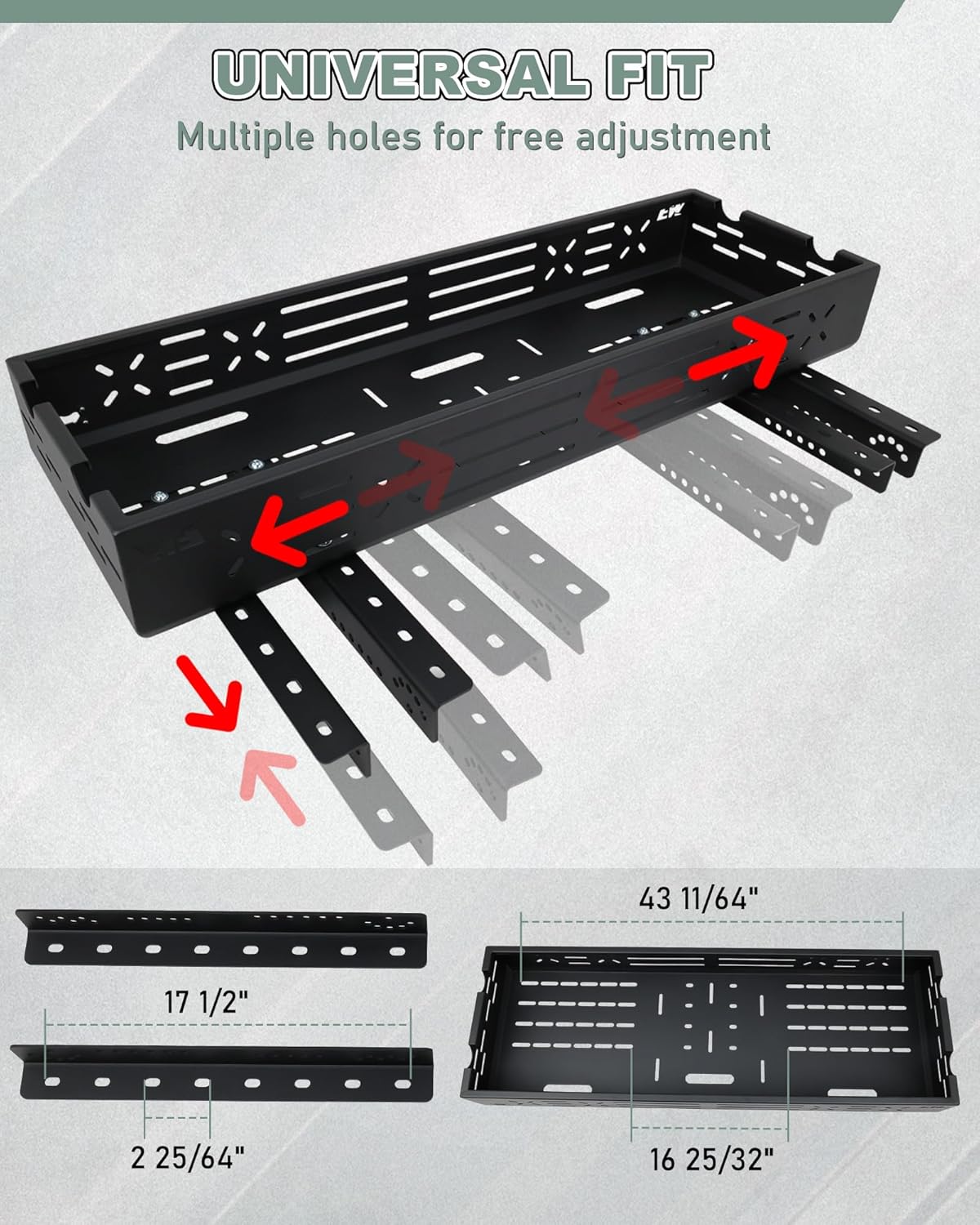 NIXFACE Tractor Tool Tray Organized Storage for Farmers,Landscapers,Homesteaders Compatible with John Deere & Kubota Tractor and Zero Turn Mower