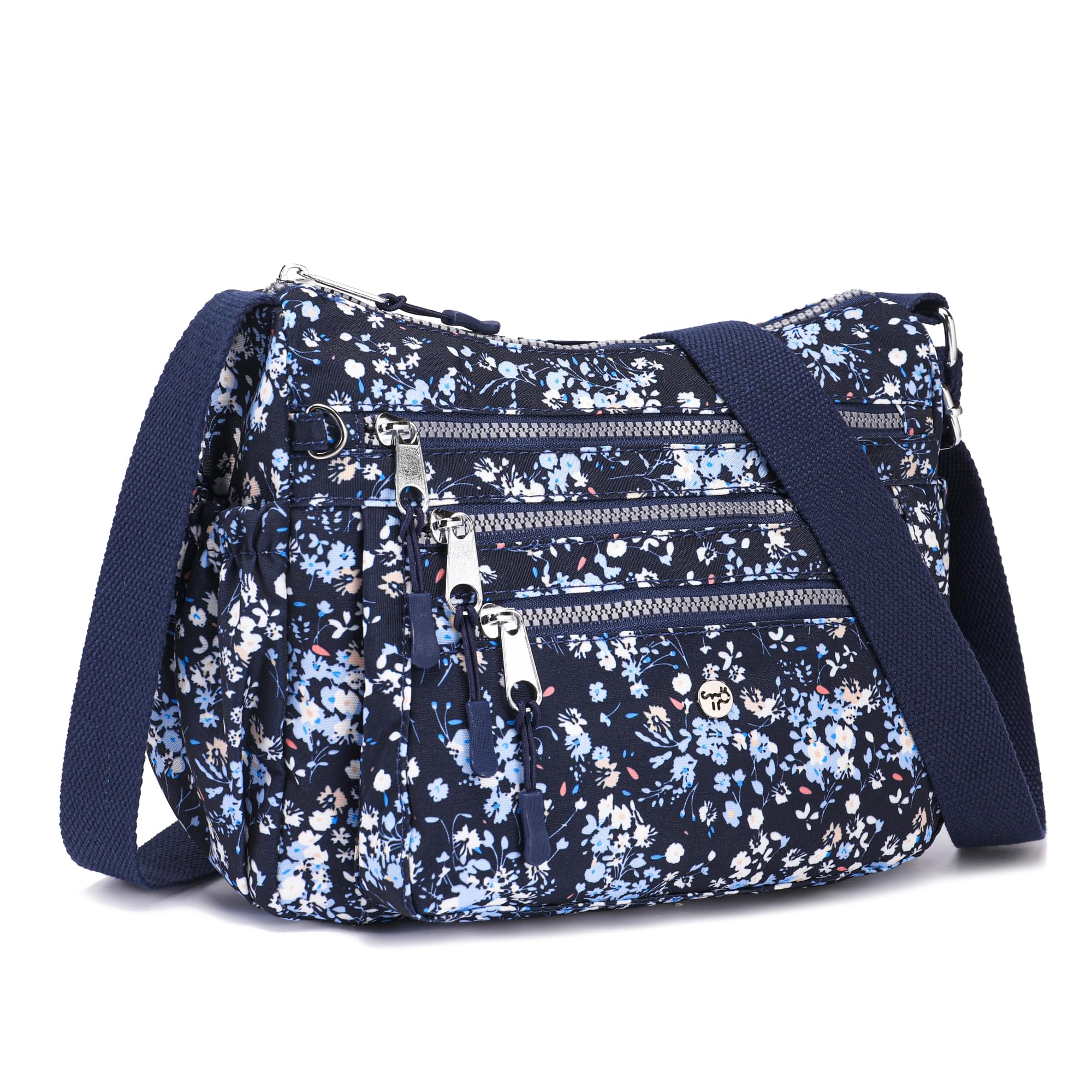 AOCINA Crossbody Bags for Women Multi Pocket Nylon Lightweight Ladies Purses Messenger Shoulder Handbags Satchel Travel Bag