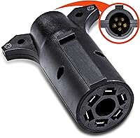 Vista 10 de ONLINE LED STORE True Mods Adaptador de Remolque de Hoja de 7 Vías a Plano de 4 Vías [Terminales de Cobre Niquelado] [Carcasa de Nylon Resistente]