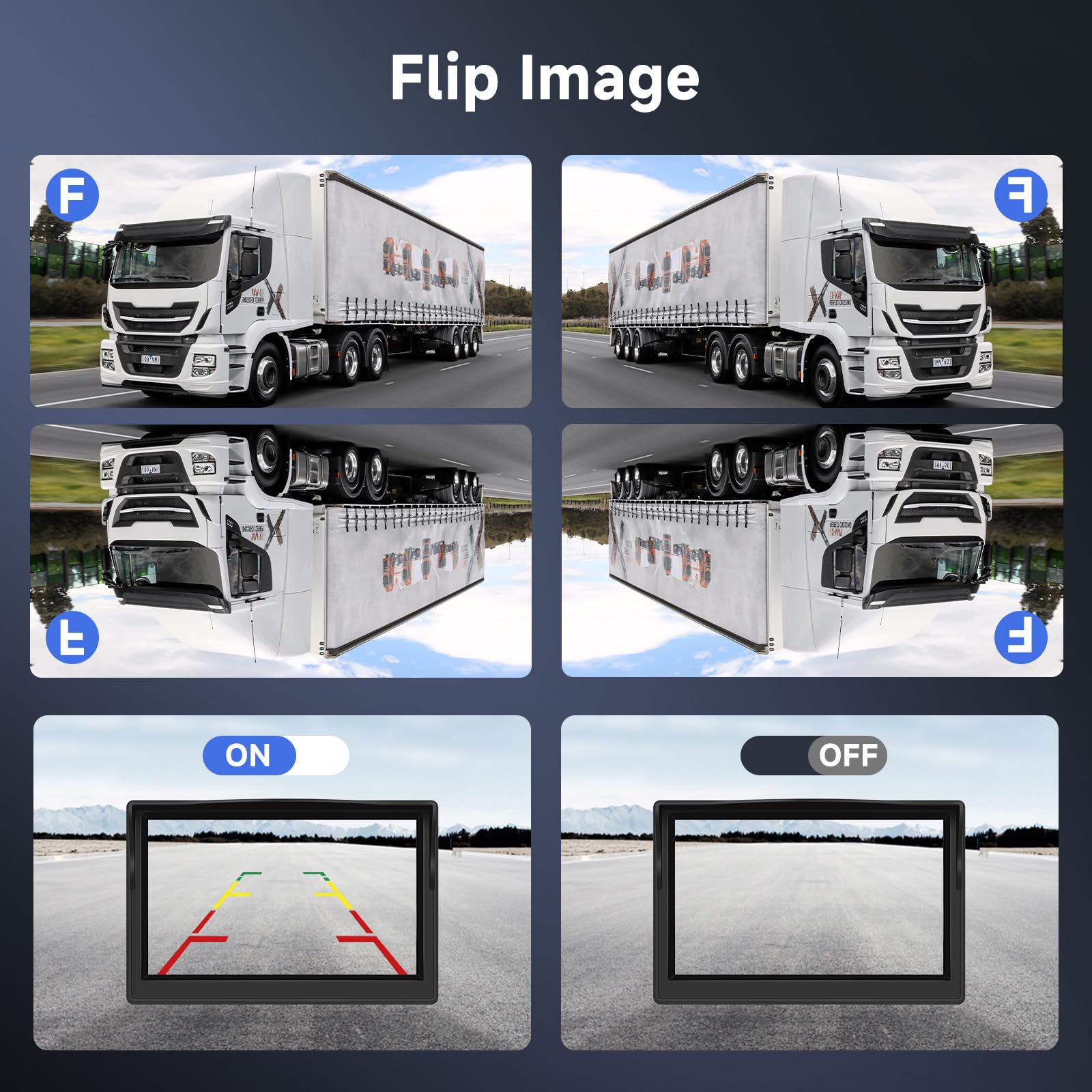 Vind achteruitrijcamera set 5 inch op - maart 2026