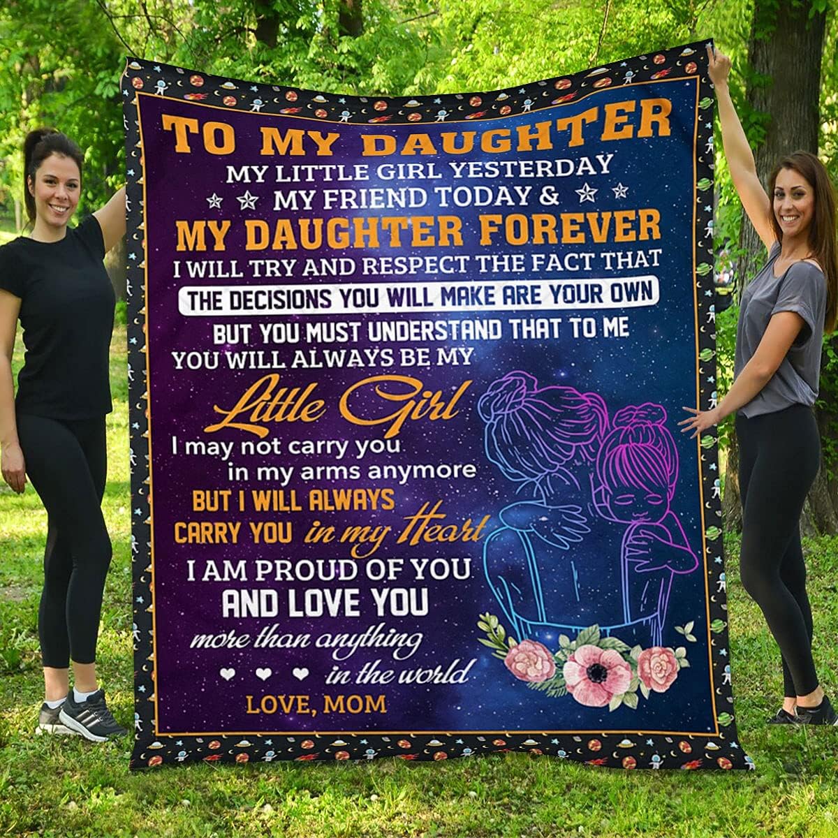 Great Gift for Daughter Quilt Mom and Baby Quilt Love