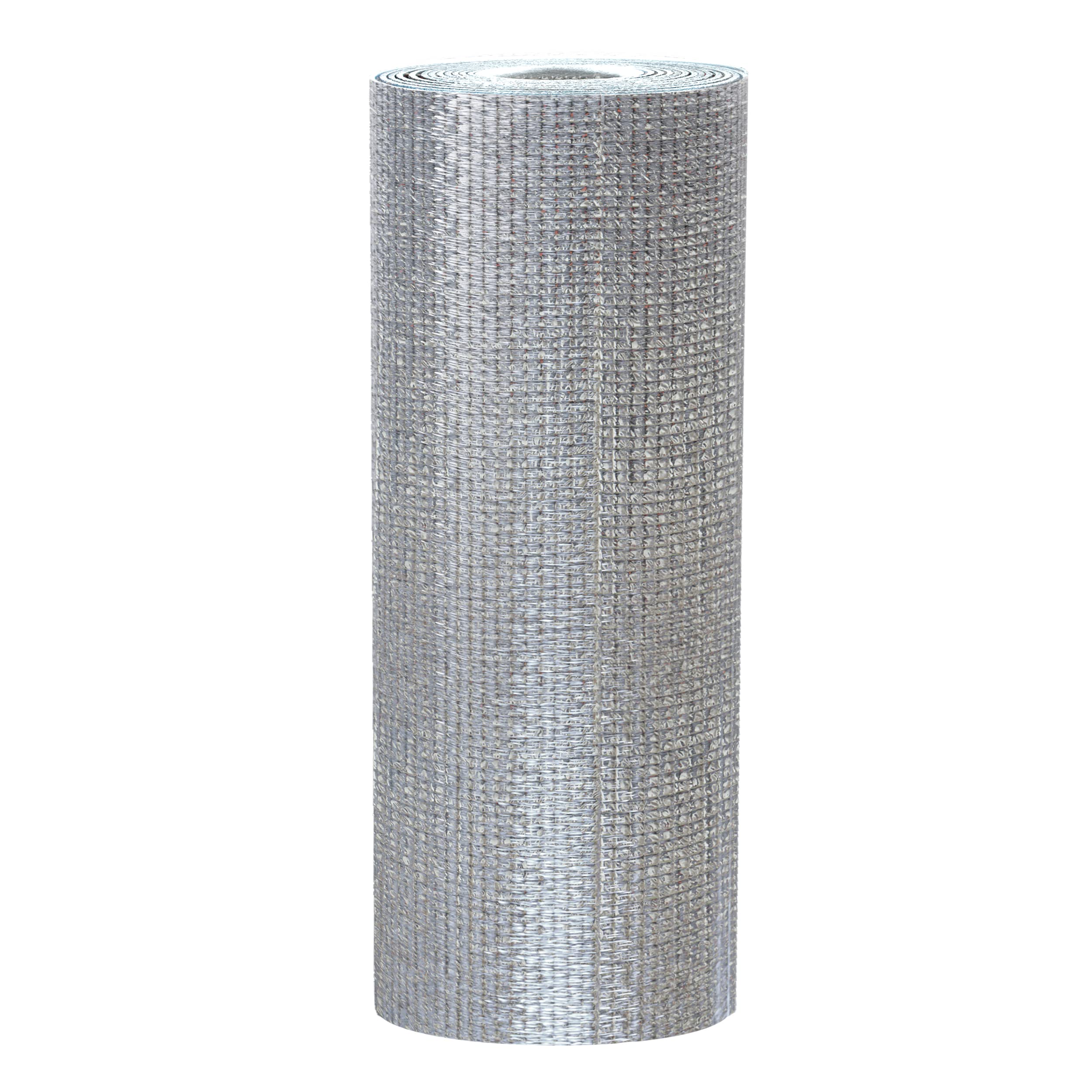 Econohome 0.6M X 10M Radiator Reflector Foil - 3Mm Foam Insulation Core, Double-Sided Aluminum Heat Shield Sheet - Light Reflective Insulation Thermal Material For Weatherproofing, Condensation, Sound
