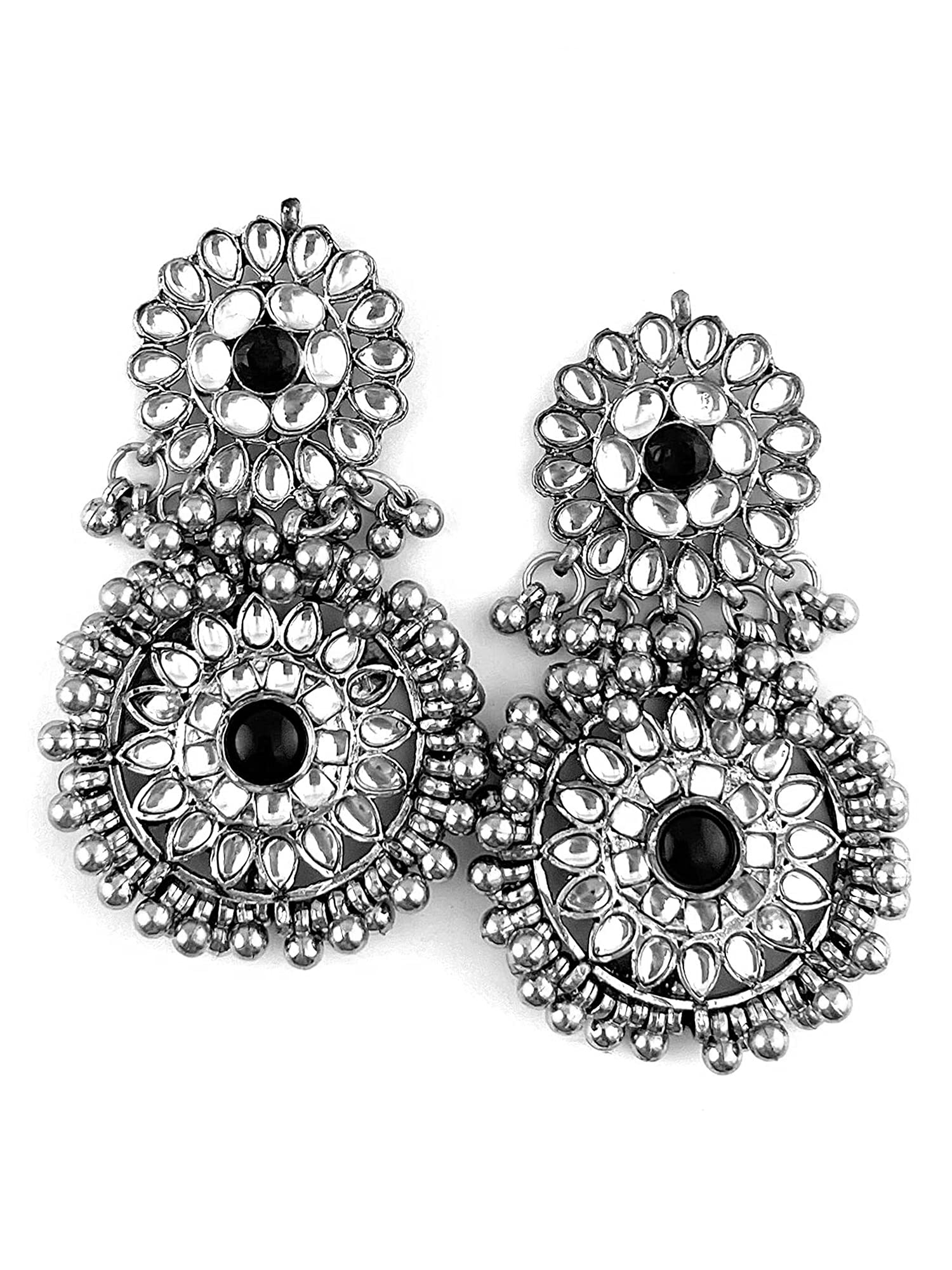 See full amazon price history chart for Karatcart Alloy with Kundan Traditional Earrings for Women, Silver Karatcart Alloy with Kundan Traditional Earrings for Women, Silver (B09DKTJX26) Amazon Price History, Amazon Price Tracker