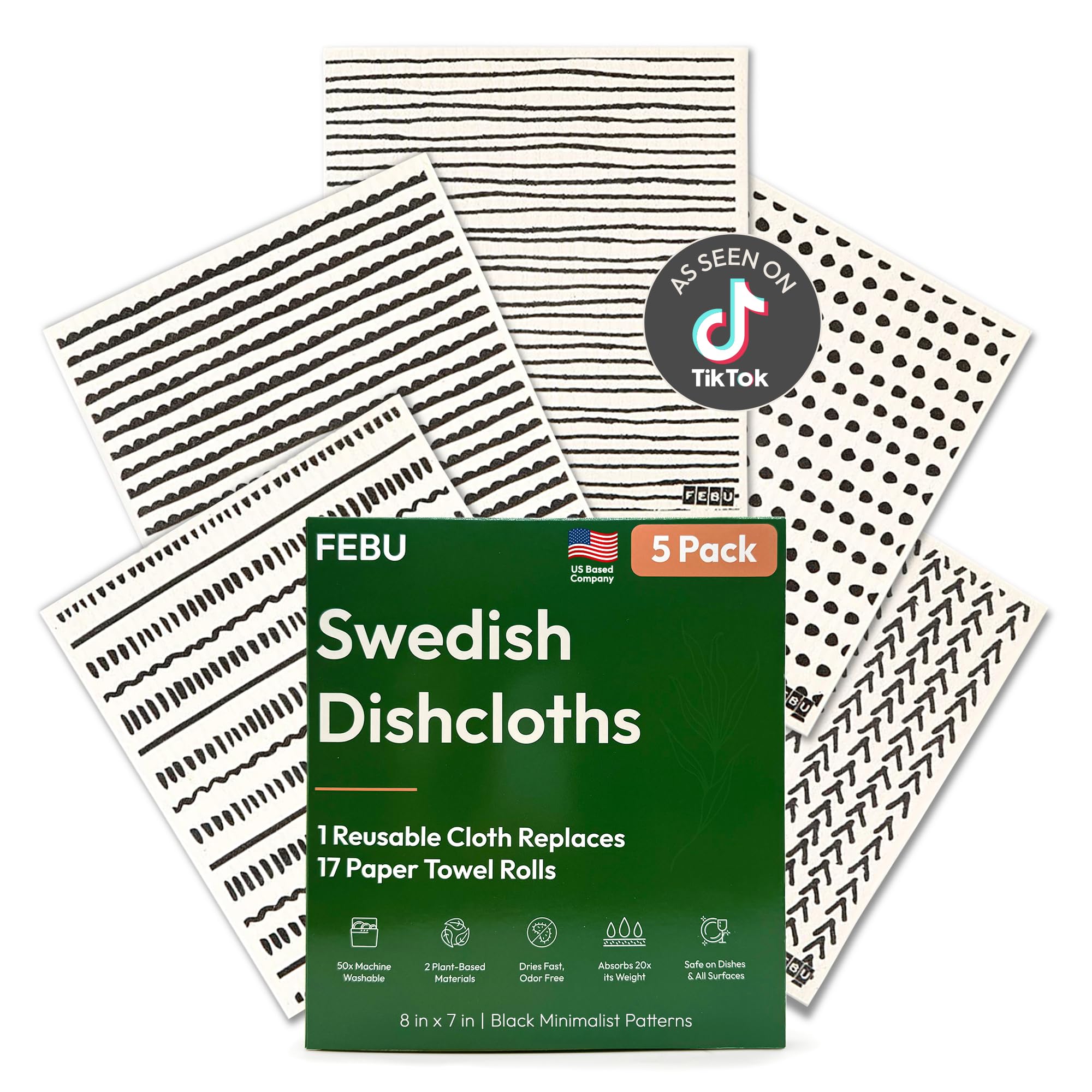 1 stuk Wegwerpbaar Afwas Doek , Keuken Schotel Handdoek Voor Droog/nat Gebruiken , Verdikt Niet