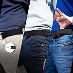No Buckle Belts Men 2 Pack No Buckle Elastic Belt Adjustable Invisible Stretch Side Waist Buckless Belt for Men
