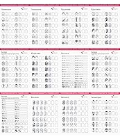 Vista 4 de Práctica de diseño de libro de arte de uñas con 3 piezas de lápiz delineador de uñas de oro rosa, 360 piezas, toallitas para uñas, líneas de dibujo