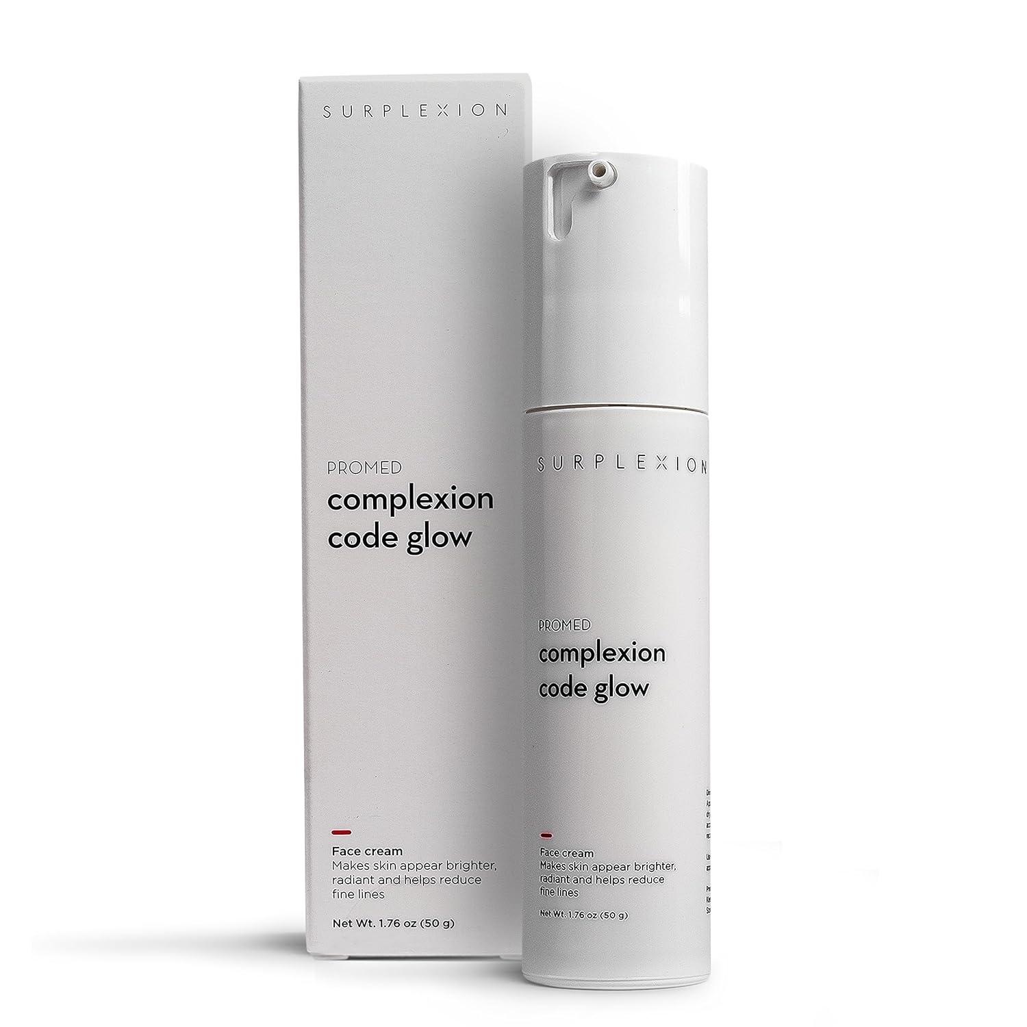 Complexion Code Glow Brightening Face Cream – Azelaic Acid, Salicylic Acid, Ferulic Acid – Fades Dark Spots, Fights Acne, Improves Texture – 1.76 oz