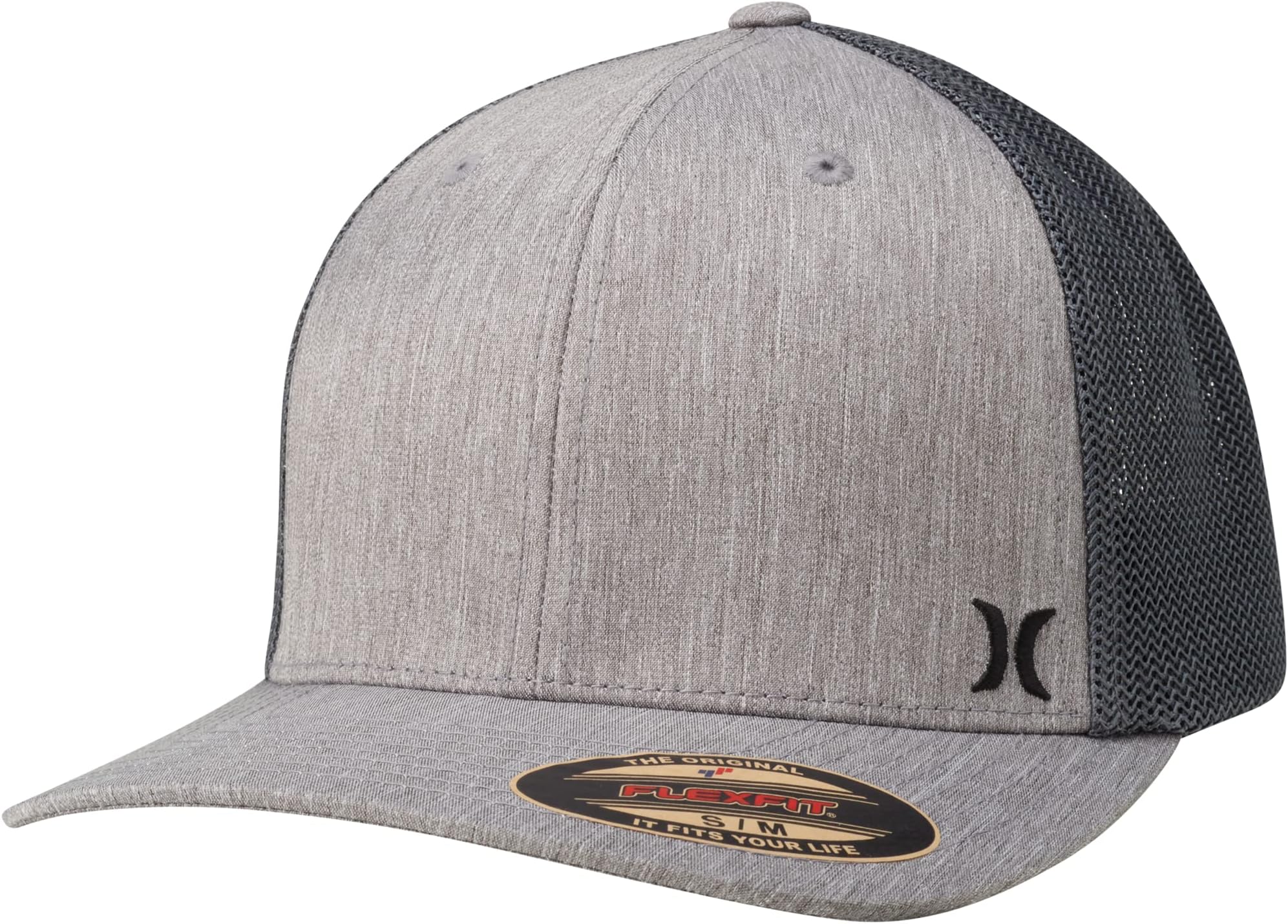 Men's Caps - Mini Icon Mesh Panel Baseball Cap - Fitted Hats for Men