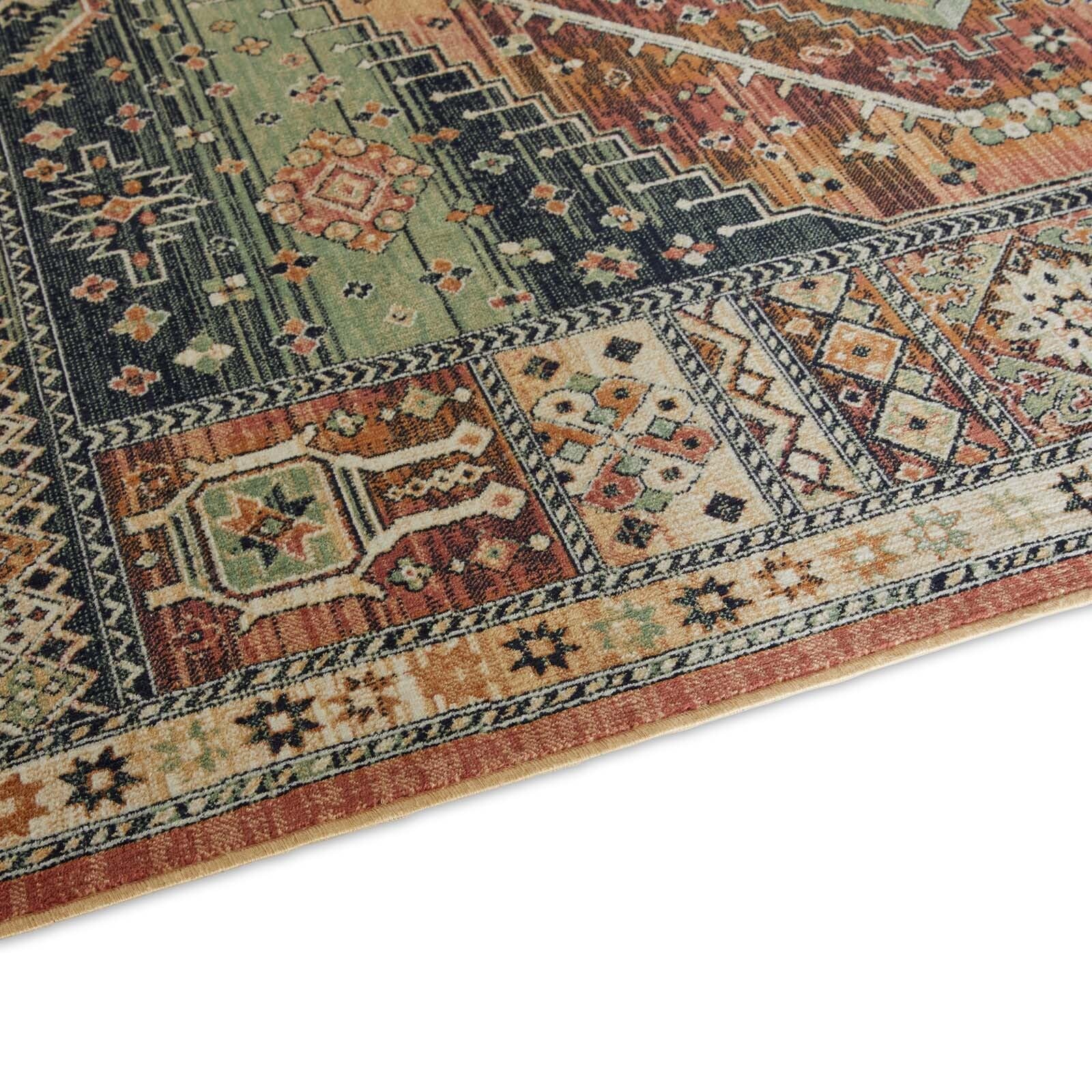 Taracarpet Kurzflor Designer Teppich modern Orientteppich für Wohnzimmer Schlafzimmer und Esszimmer heriz rot 195x300 cm