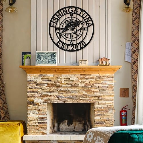 Miniatura 4 de Letreros personalizados de atún de pesca, Señales de metal de atún, Aventura oceánica, Letreros de metal personalizados, Arte de pared de metal