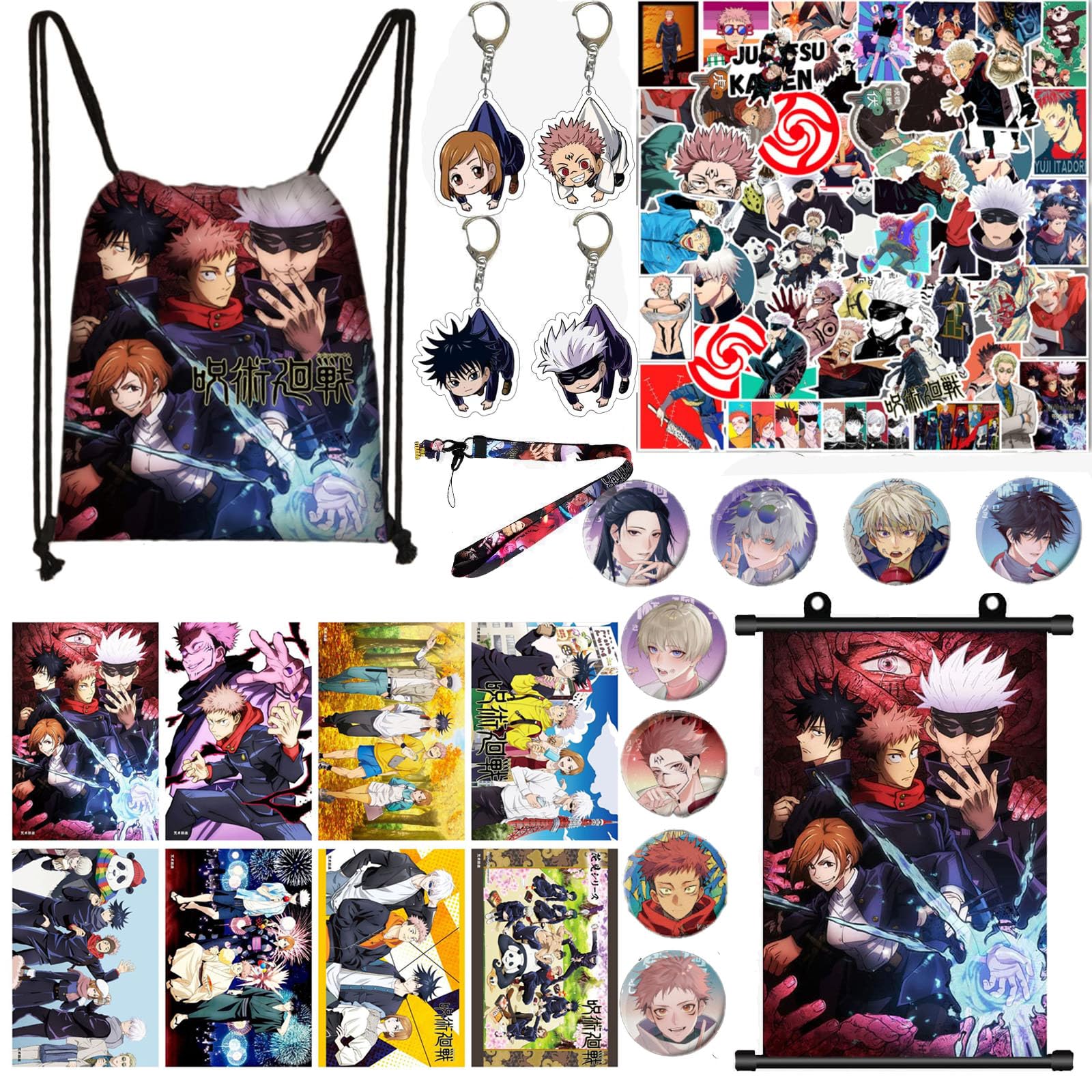 Gonii Anime Cosplay Gift Sets,Anime Cosplay Merch,Elaborate Combination and Collocation Gift for Anime Fans