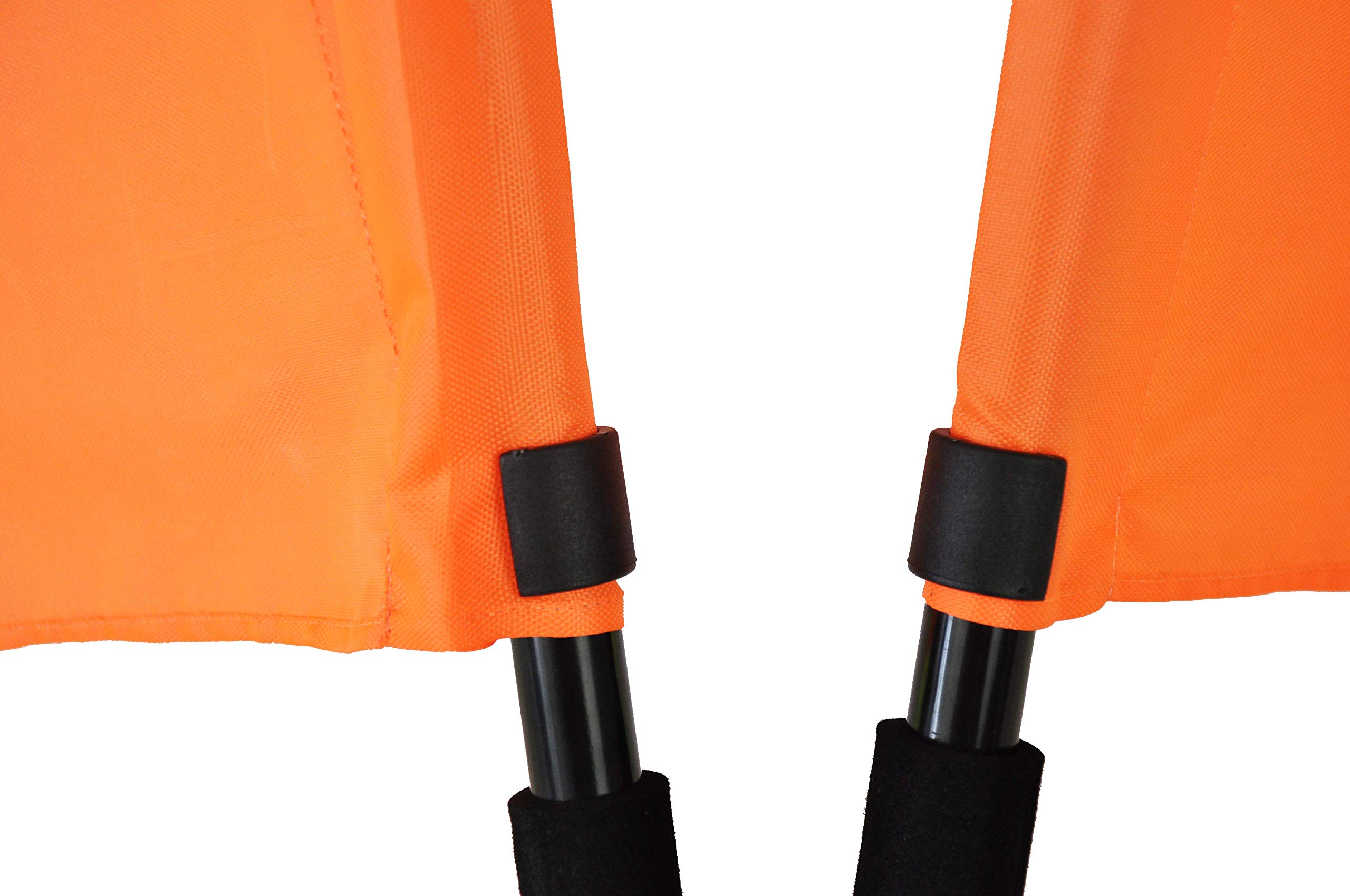Juego de 2 banderas de toque – Banderines de árbitro asistente de fútbol – ¡Perfecto para partidos oficiales de fútbol y torneos! - Bolsa de transporte incluida