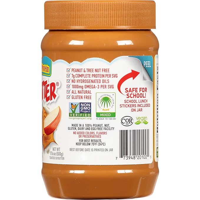 WOWBUTTER Natural Peanut Free Creamy, 1.1 Lb (Pack de 3) miniatura 7