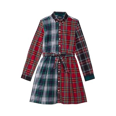 Polo Ralph Lauren Kids Plaid Cotton Fun Shirtdress (Big Kid) Girl