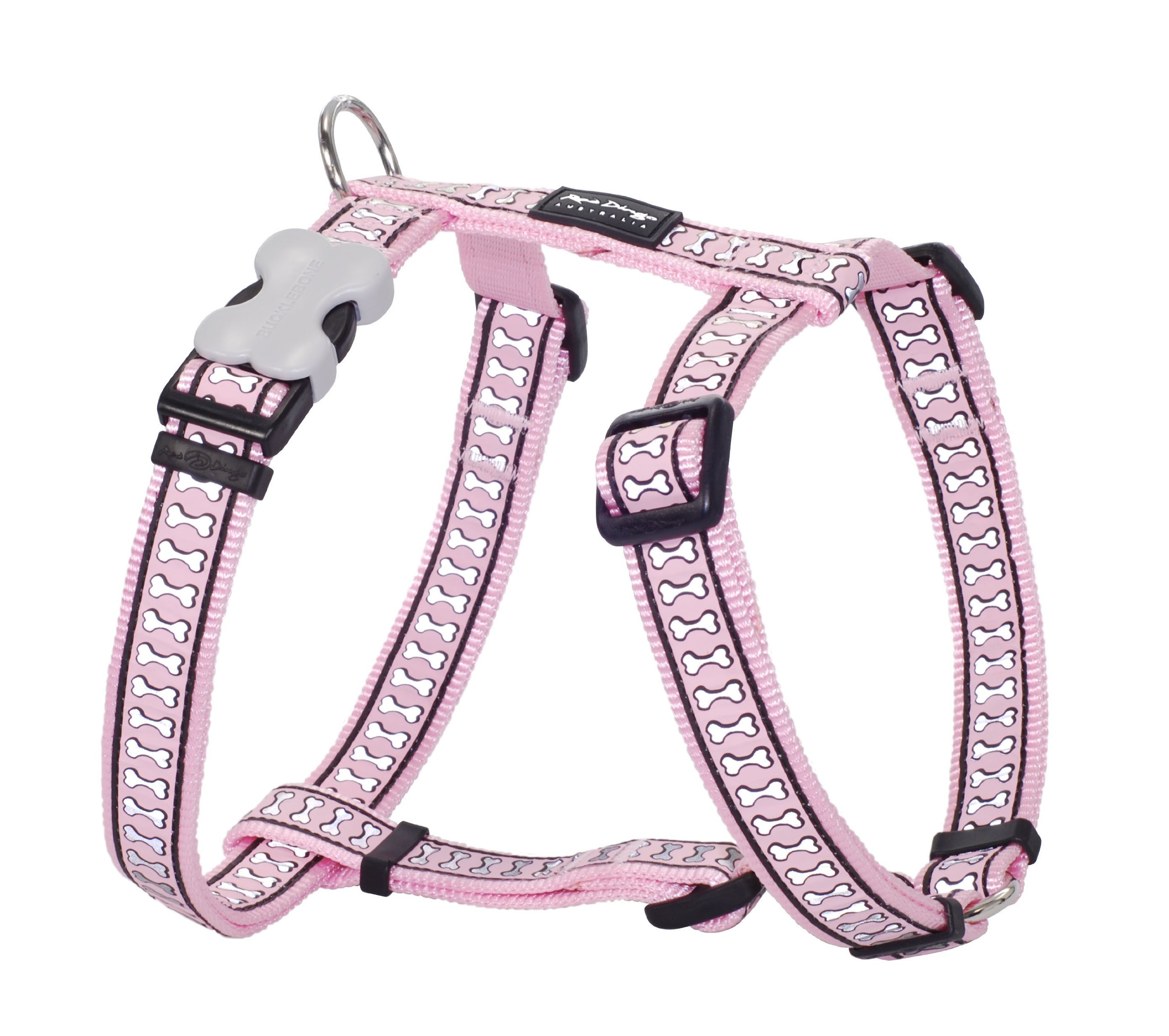 Red Dingo Reflective Safety Dog Harness, Small, Pink — image 1