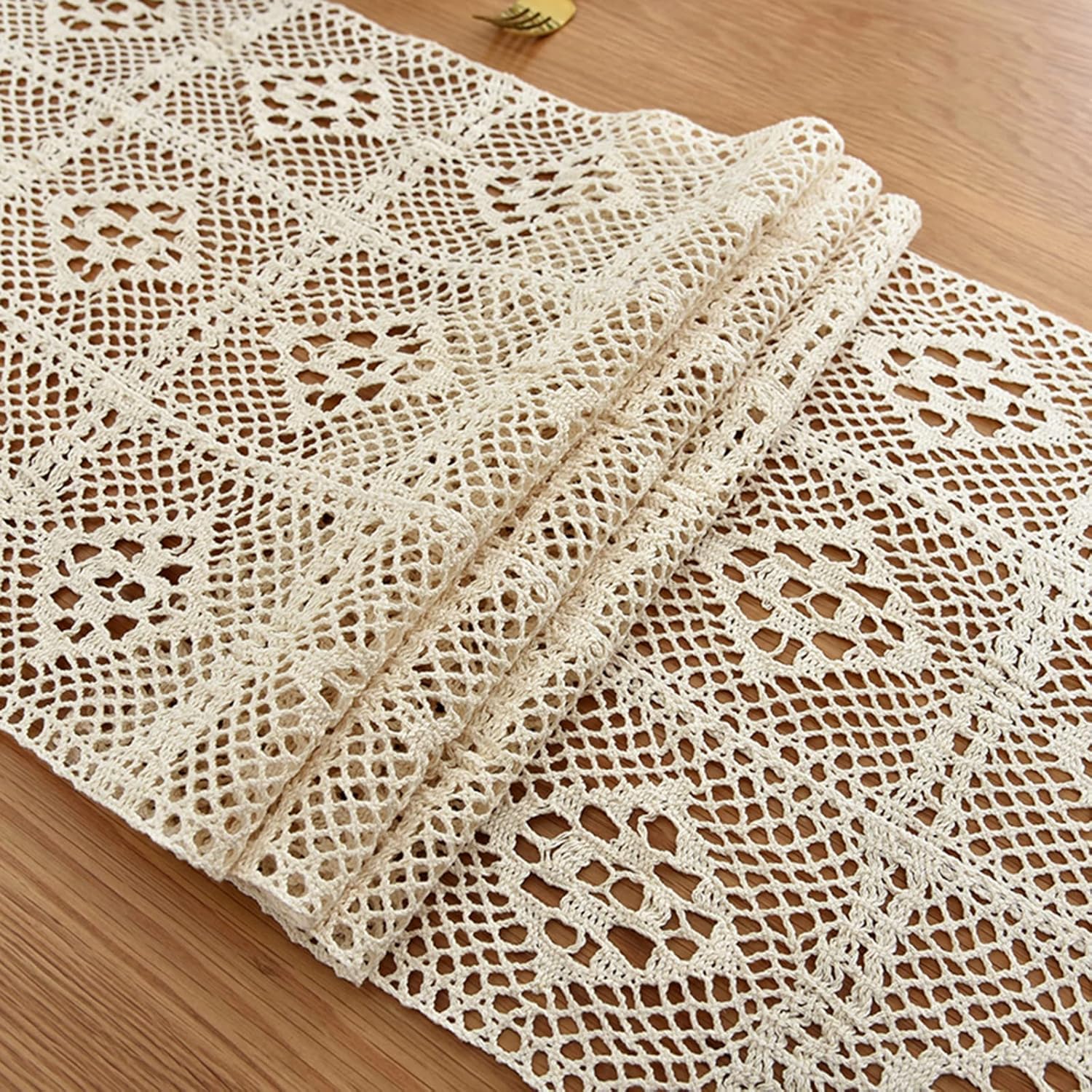 Hsvanyr Rectangle Table Runners for Weddings Top Cloths Decoration Bedroom Scarfs Cover 12x110inch Nightstand Cover Cloth