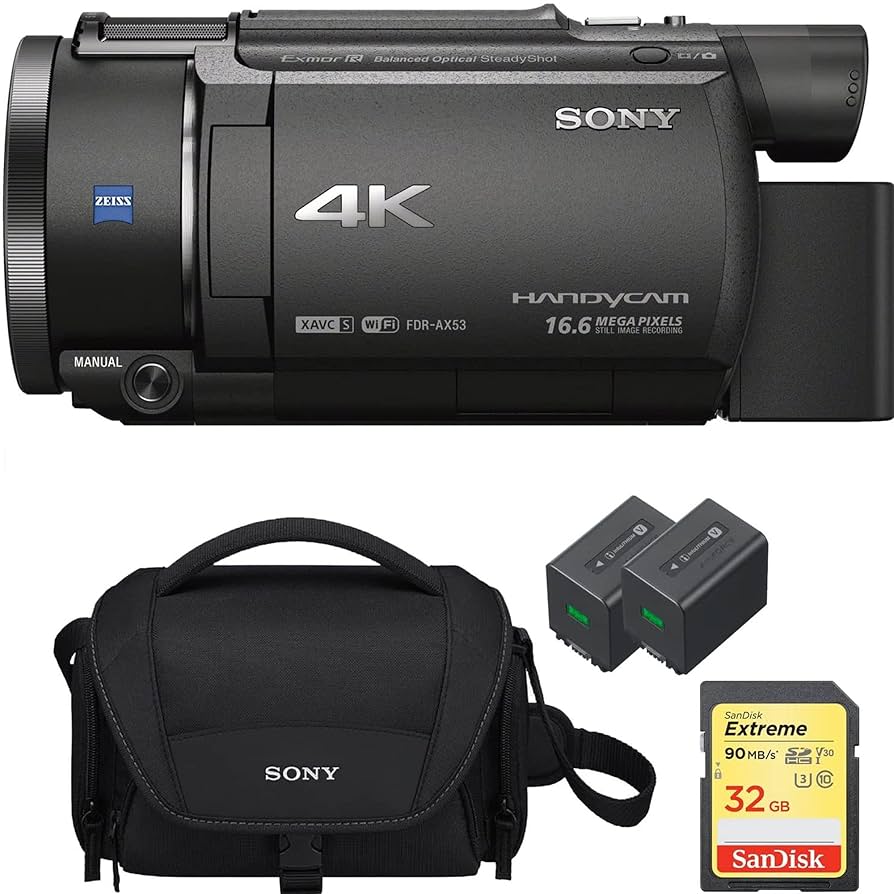 Amazon.com : Sony FDR-AX53/B 4K Handycam Camcorder with