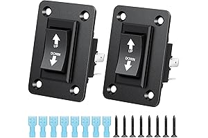 Linkstyle UP Down Momentary Reverse Switch, 2pcs 30A DPDT Polarity Reversing Momentary...