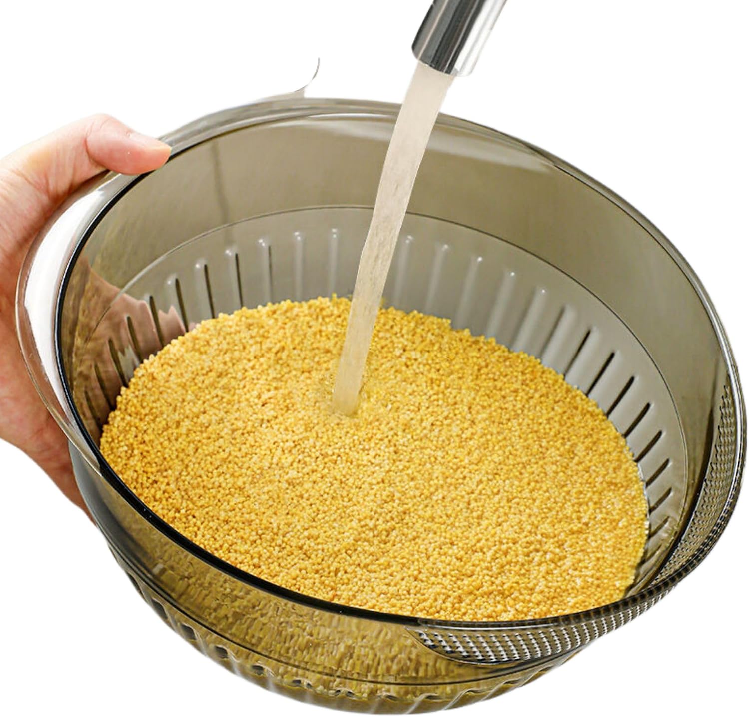 Kitchen Utensil Gadgets Kitchen Gadgets-381 淘米神器洗米筛淘米盆厨房过滤芝麻豆浆洗菜盘沥水蓝淘洗米神器