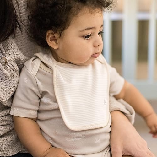 Miniatura 3 de Baberos orgánicos para bebés de Burt's Bees Baby – Baberos 100% algodón para recién nacidos, para bebés niños y niñas Abeja dorada,Hola