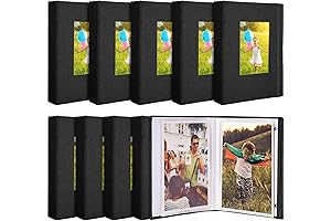 Exquisite 10-Piece Photo Album Set: Preserve Precious Memories