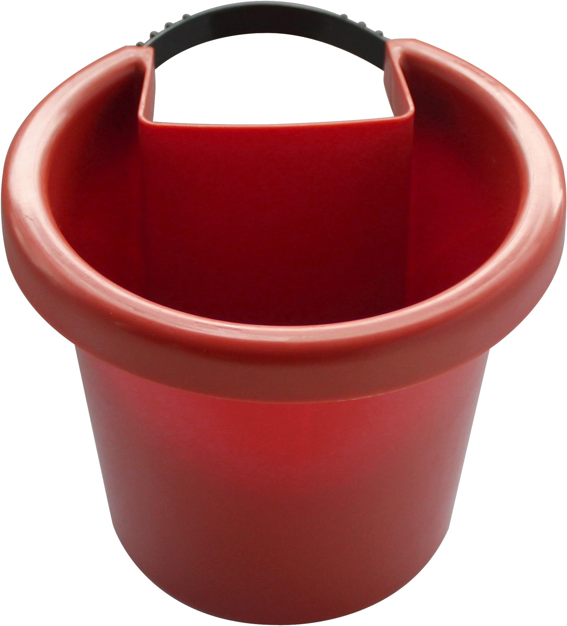 Hugger! - Our Small Hanging Planter ATTACHES to Your RAIN Pipe (7W x 6H x 7D, Strap incl) - Color: Terracotta Brown
