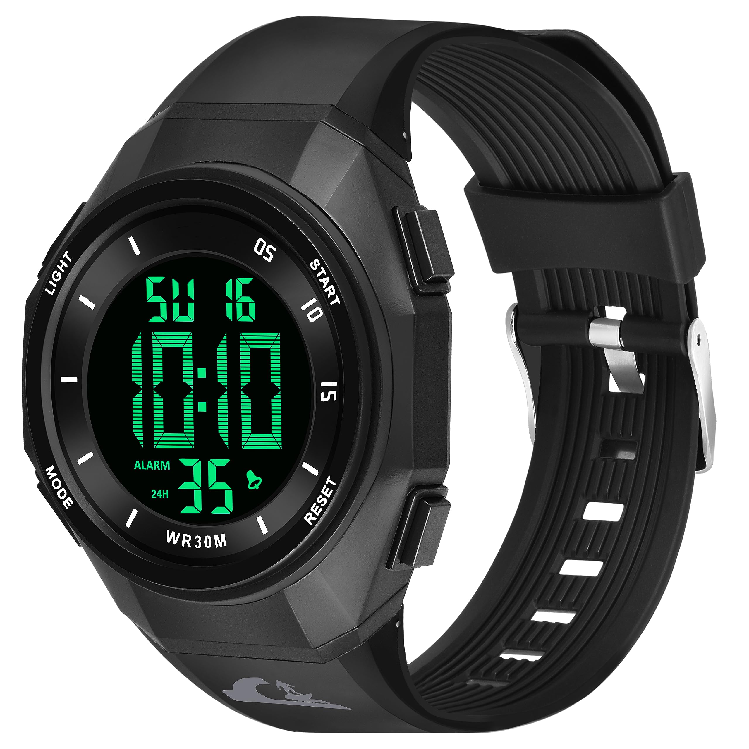 Shocknshop Latest Digital Sport Multifunctional LED Black Dial Wrist Watches for Men -WCH24 (B0CGLYTG7X) Amazon Price History, Amazon Price Tracker