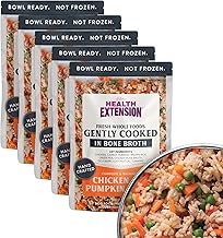 Health Extension Gently Cooked Chicken & Pumpkin Dog Food, Human-Grade & Shelf-Stable with Superfoods, Supports Digestion, Immunity, Skin & Coat, 9 oz Pouch (Pack of 5)