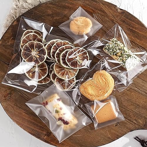 Miniatura 7 de Bolsas autoadhesivas de 2 x 3 pulgadas, 200 bolsas de celofán, pequeñas bolsas transparentes para violonchelo de 1 mil, para joyas, aretes,