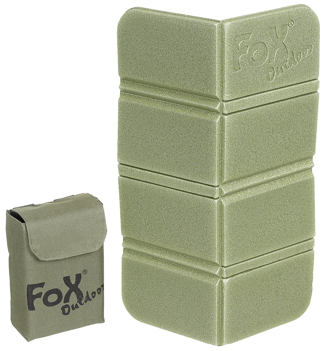 Fox Outdoor Thermal Folding Seat Cushion with MOLLE Bag (Olive)