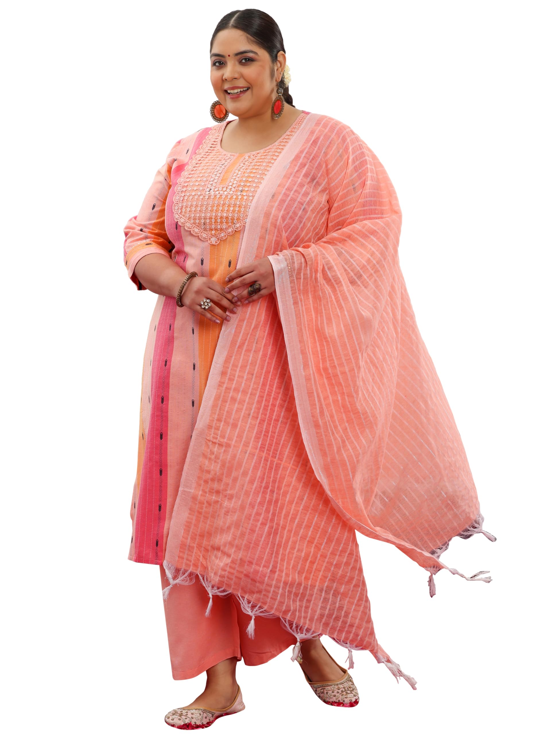 extra love by libas Women's Cotton Blend Kurta Sets (15749R-picture-52