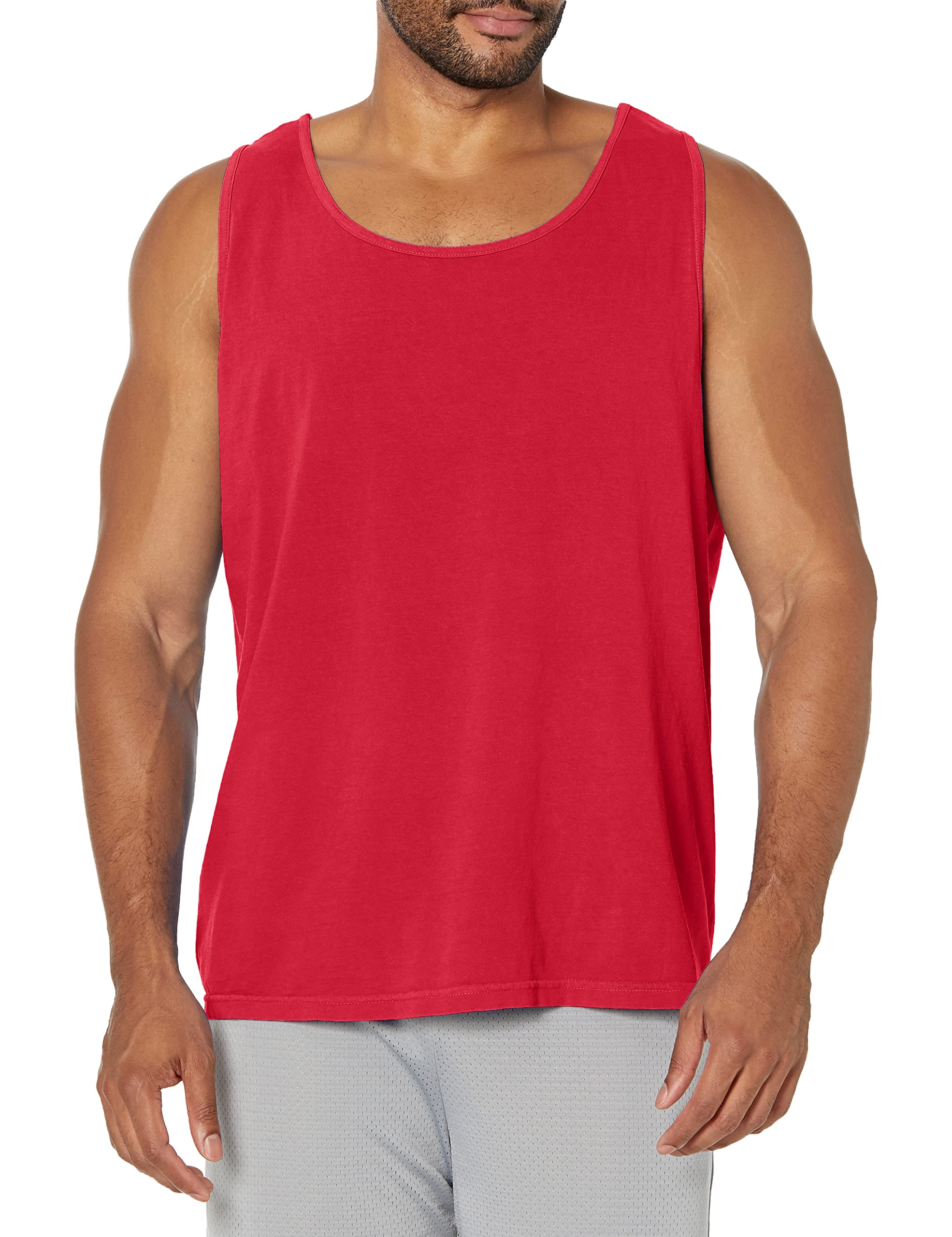 Comfort Colors Men's Adult Pocket Tank Top, Style 9330 (3X-Large, Red)