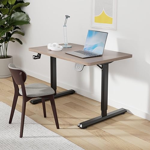 Miniatura 2 de Dripex Escritorio eléctrico de altura ajustable de 43 x 24 pulgadas, escritorio grande de pie para oficina en casa, escritorio para computadora con