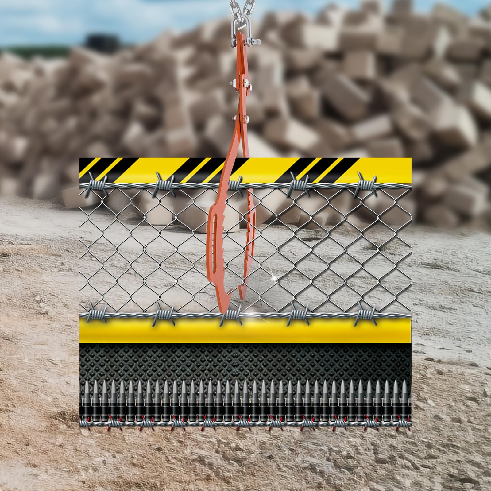 Pince forestière 1000 kg - Pour troncs d'arbres - Grande pince à tracter - Idéale pour les bûcherons pour le remorquage de camions, ATV, tracteurs, skiders, etc. ainsi que de différentes bûches