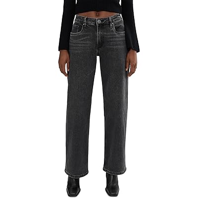 Джинсы KUT from the Kloth Selena Baggy Low Rise Straight Leg Clean Hem