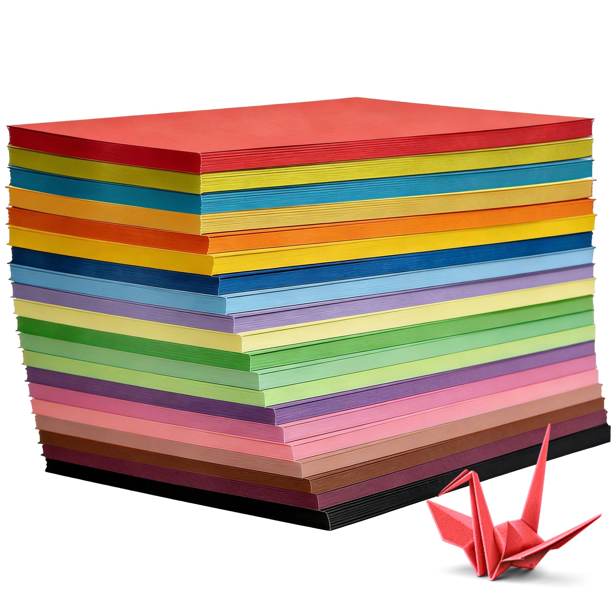 Liyerfer 180 Sheets Coloured Paper A4, 80gsm Origami Paper Double Sided, 20 Colours, for Crafting, Decorating, Sketching, Cutting, Origami, DIY Arts & Handmade Projects