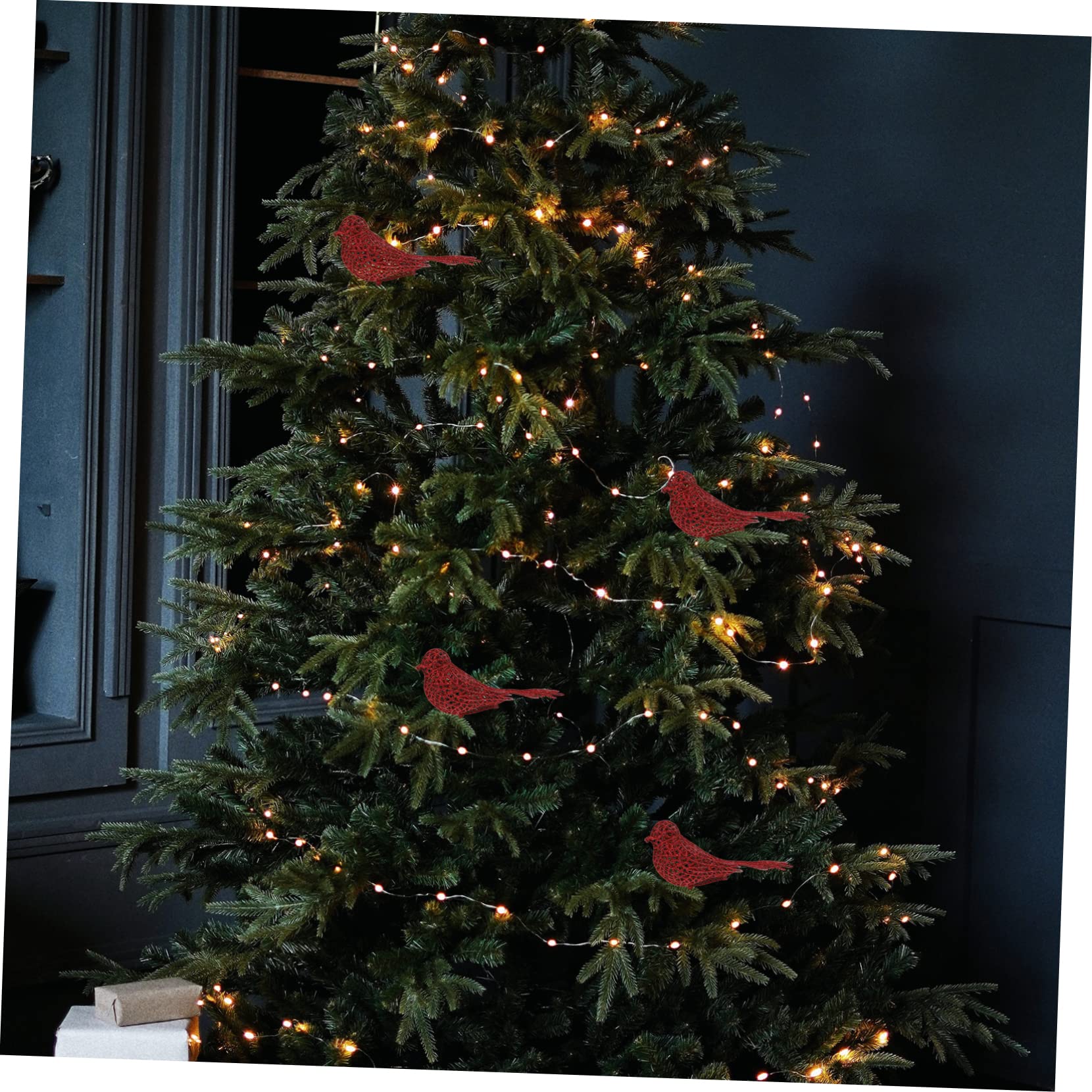Alipis 3 Set Di Decorazioni Natalizie Con Uccelli Decorazioni Per Lalbero Di Natale Ornamenti Per Uccelli Decorazioni Festive 5 Pezzi * 3