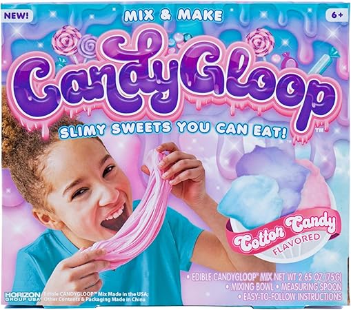 Amazon キャンディグループ コットンキャンディ食用スライムキット Horizon Group Usa Diy 食用 ふわふわスライム作りキット コットンキャンディ スクイーズ おもちゃ