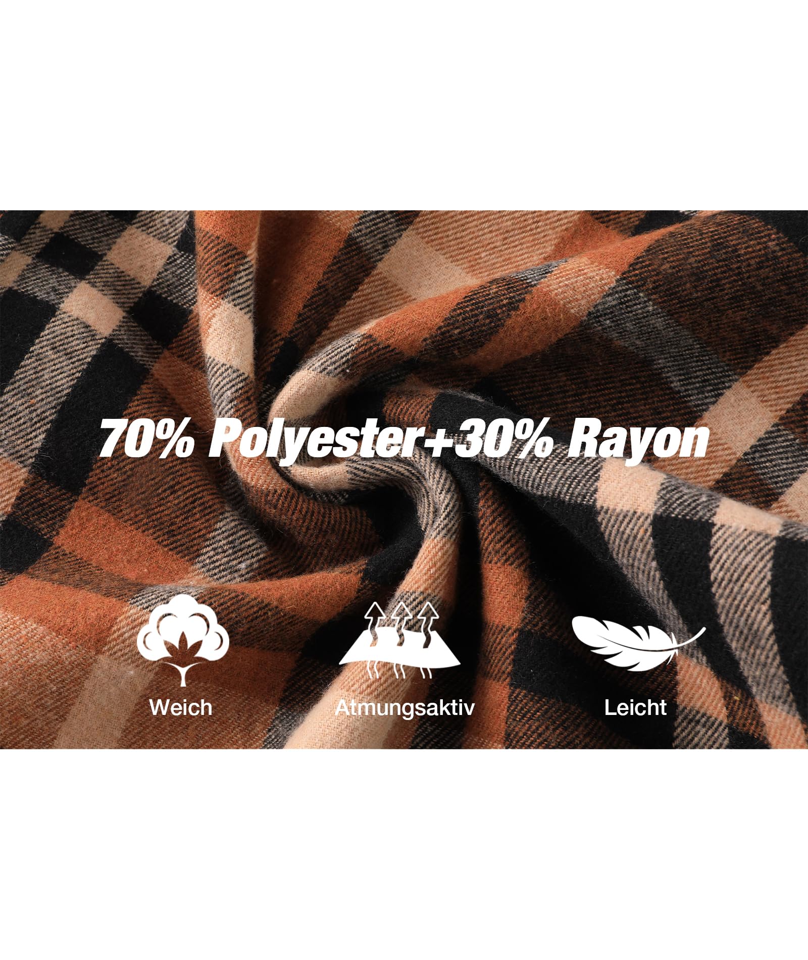 SwissWell Camicia Uomo Flanella Felpe Uomo Camicia a Quadri Manica Lunga Casual Camicia con Cappuccio M-3XL