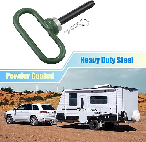 Miniatura 2 de X AUTOHAUX Pinzas magnéticas de enganche de remolque de 5 a 3.5 pulgadas para cortacésped, remolque, barco, autocaravana, camión, bicicleta,