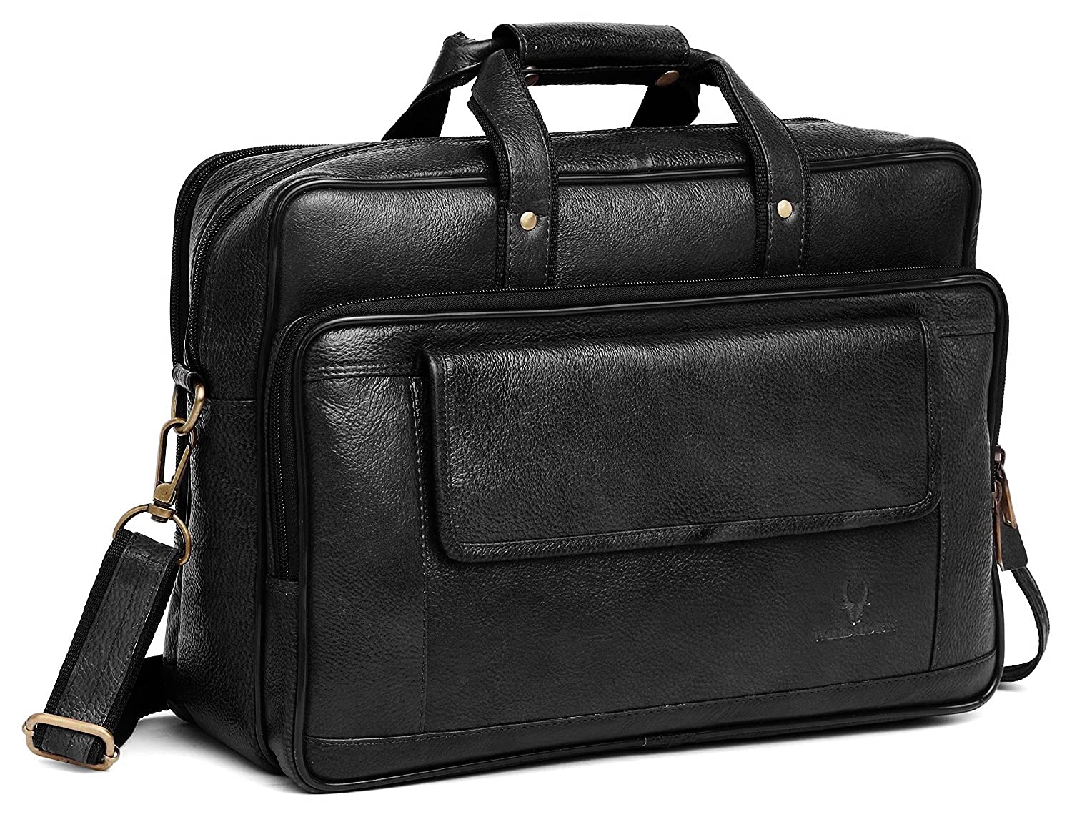 WildHorn® Classic Leather 16 inch Laptop Messenger Bag for Men I Office Bags I Travel Bags I Carry Handles with Adjustable Strap I DIMENSION: L- 16 inch H-12 inch W- 4 inch (B097HJ1VVZ) Amazon Price History, Amazon Price Tracker